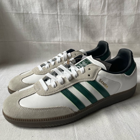 adidas Other - Adidas Samba ADV White College Green Sneakers Men's Size 11 GY6940